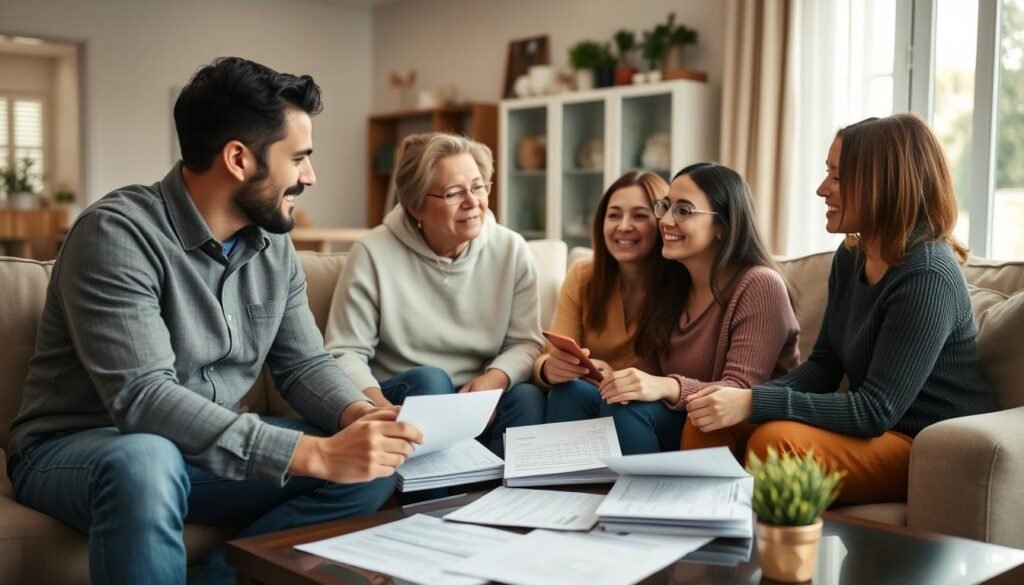 American family discussing Trump's Big Beautiful Bill Economic Impact on their financial future