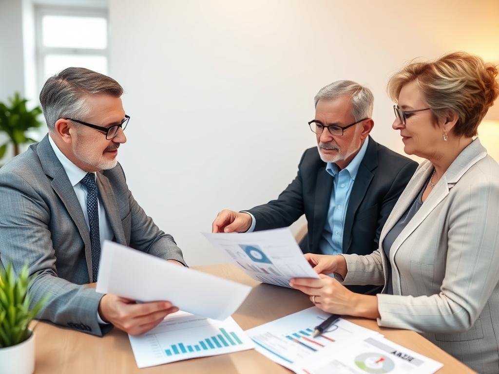 Financial advisor discussing tax planning strategies with clients after Trump's Big Beautiful Bill implementation