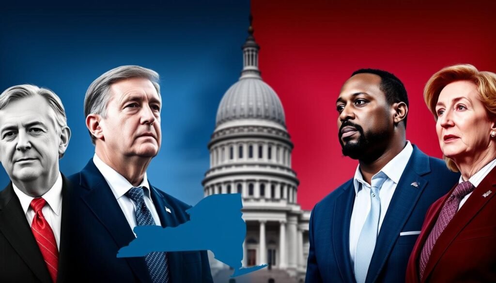 New York political representatives divided on Trump Big Beautiful Bills with visual representation of voting patterns