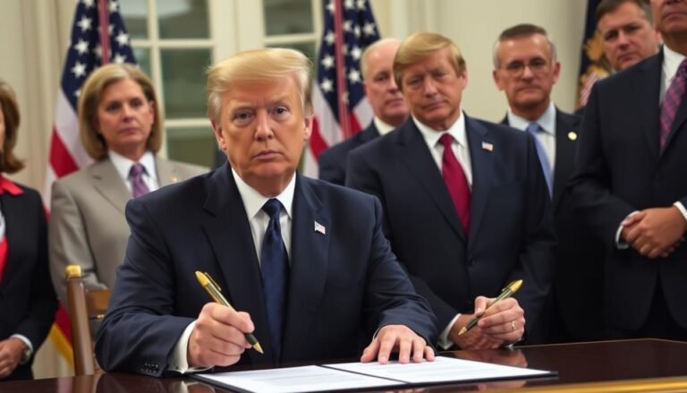 President Trump signing the Big Beautiful Bill at White House ceremony