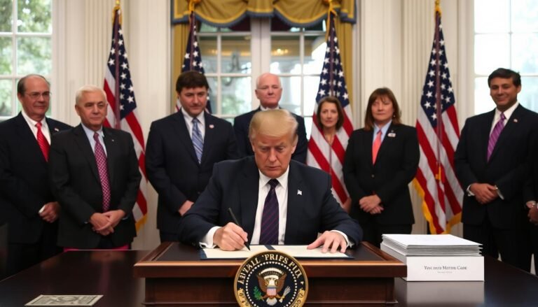 President Trump signing the Prescription Drug Prices executive order at the White House