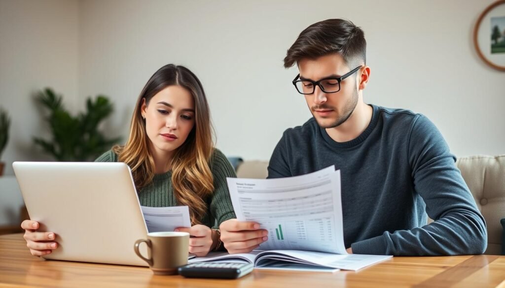 Young couple reviewing housing options affected by Trump's Big Beautiful Bill