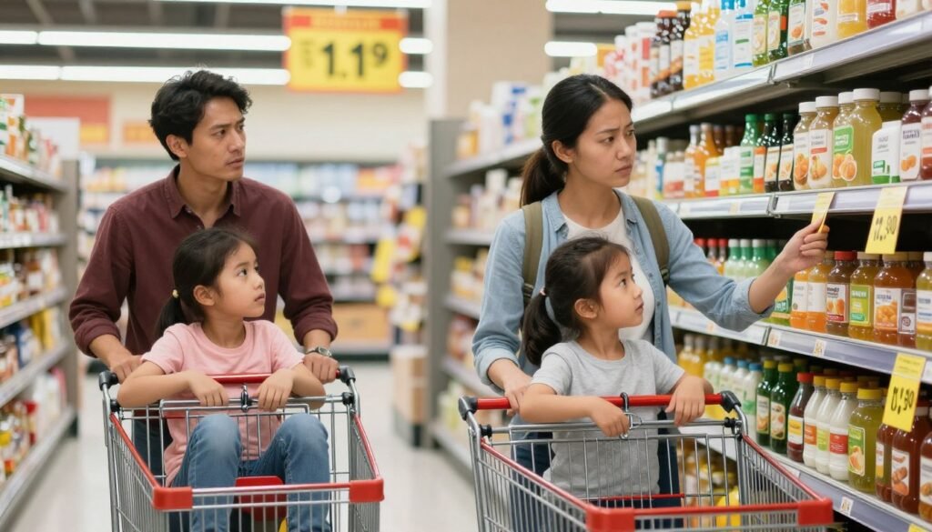 American consumers shopping during inflation