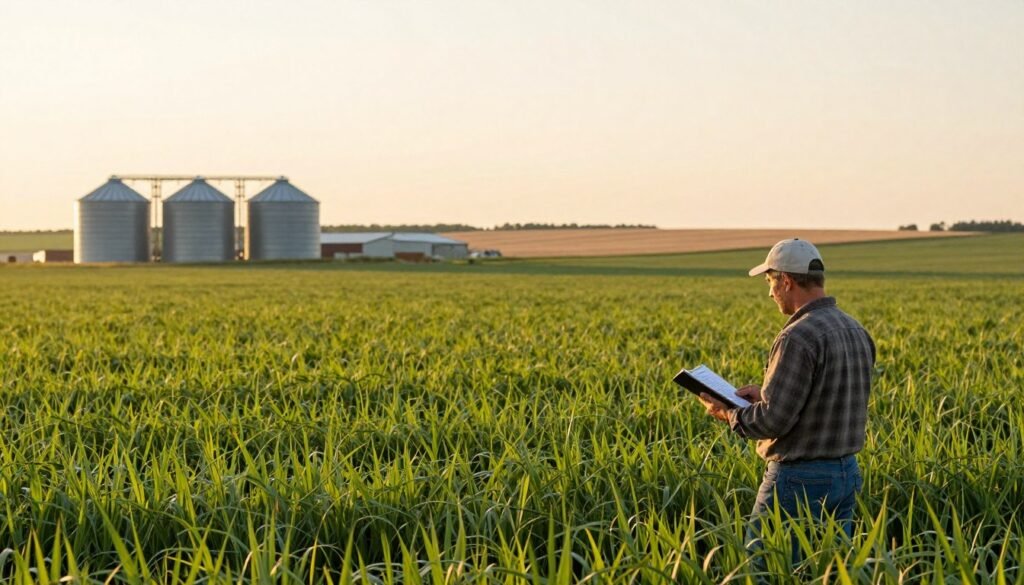 American farm affected by retaliatory tariffs from US 10% tariff policy