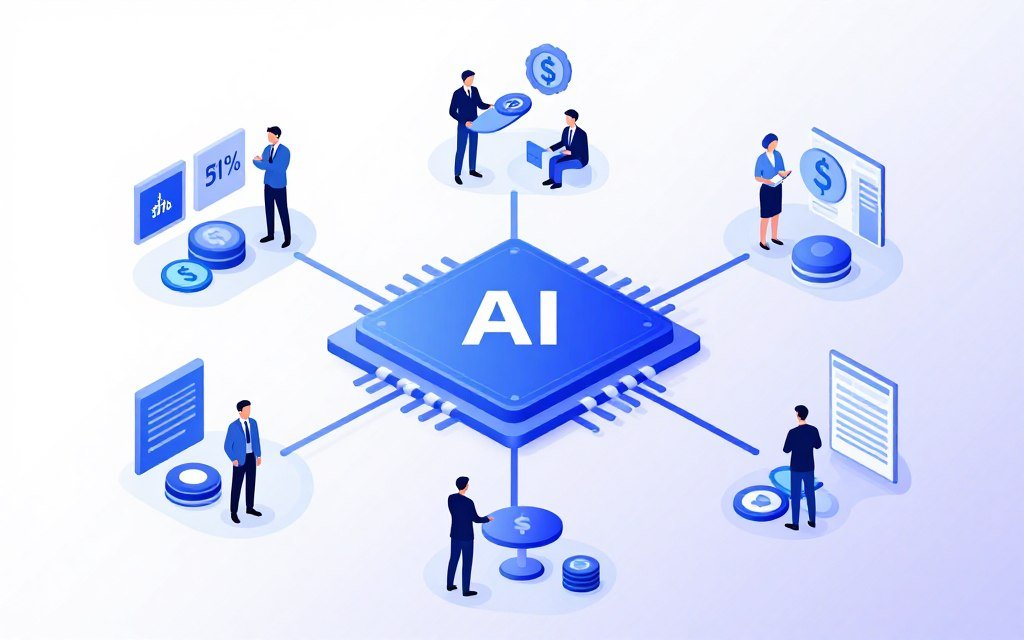 Artificial intelligence investment concentration showing capital flows to major tech companies