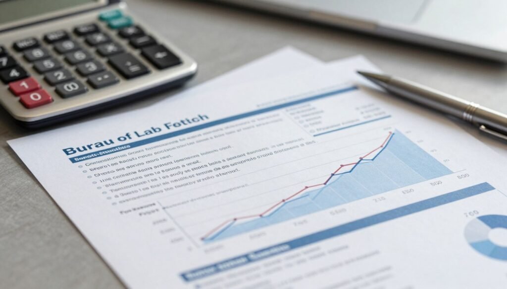 Bureau of Labor Statistics report showing current labor force participation statistics