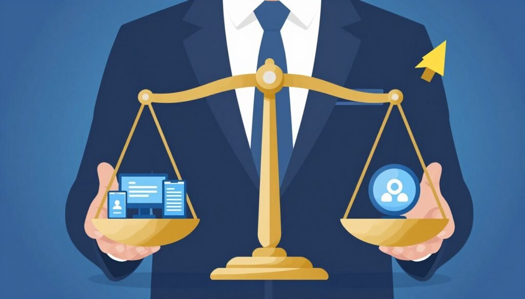 Conclusion visual showing balanced perspective on big tech market concentration risks and opportunities