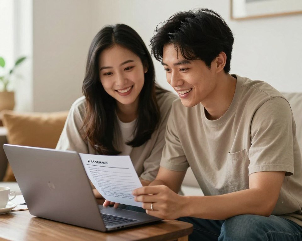 Couple beginning K-1 visa application journey together