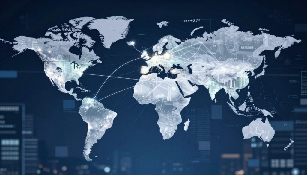 Global economic networks visualization