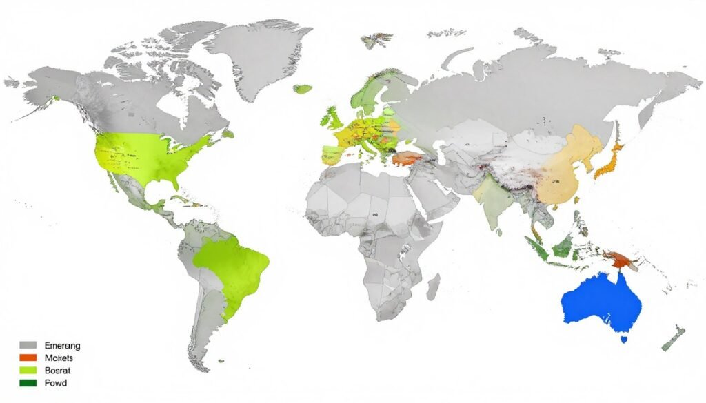 Global economic power shifts and emerging market growth comparison