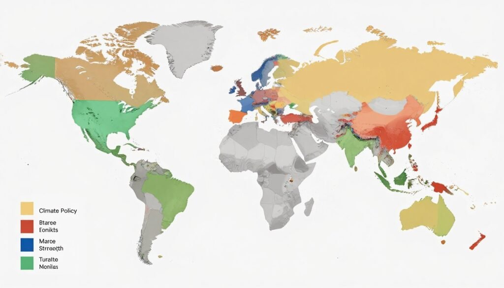 Global environmental policy comparison between US and other nations