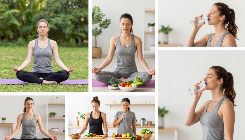 Healthy lifestyle habits and positive behavioral changes replacing smoking