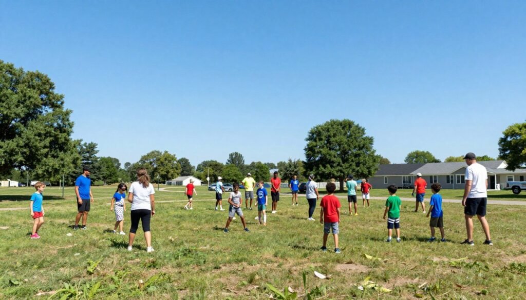 Hopeful future showing tobacco-free America with healthy communities