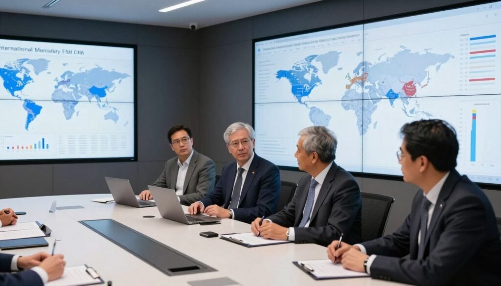 IMF economists analyzing global data