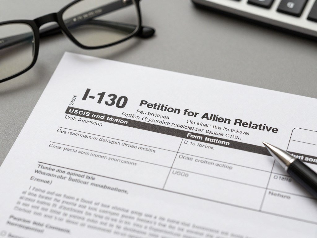 Immigration form I-130 petition for parents of U.S. citizens