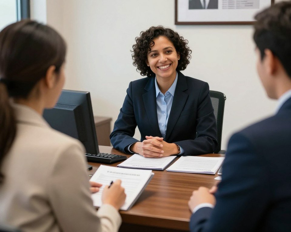 Immigration interview at USCIS office