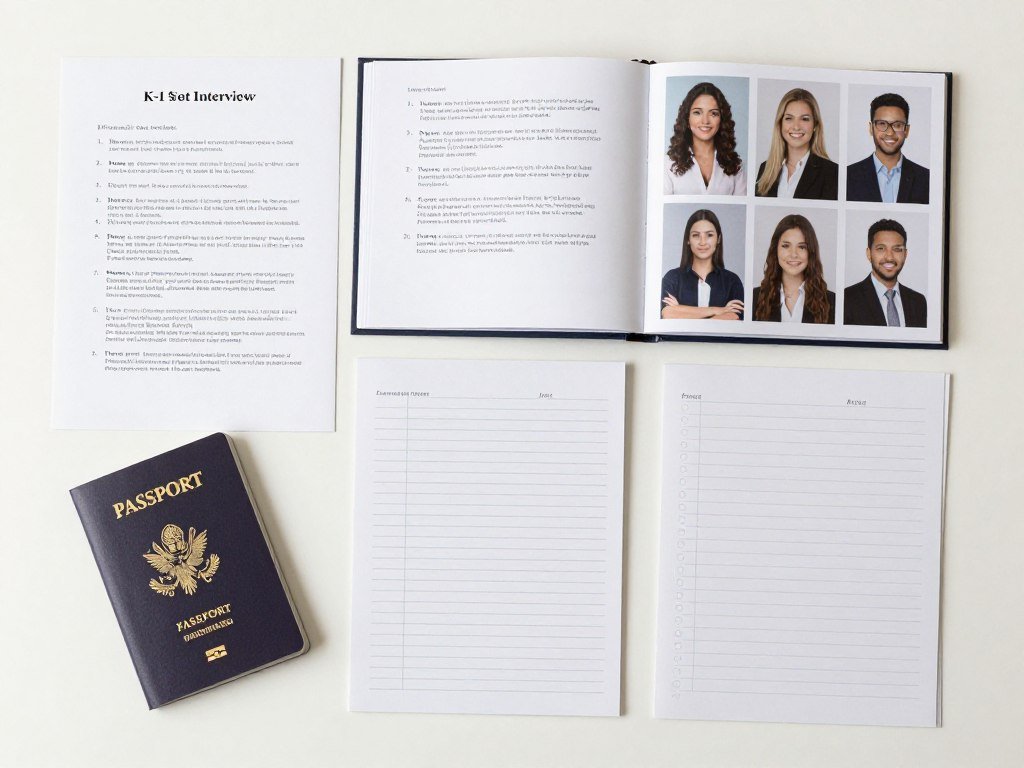 K-1 visa interview preparation materials and documents
