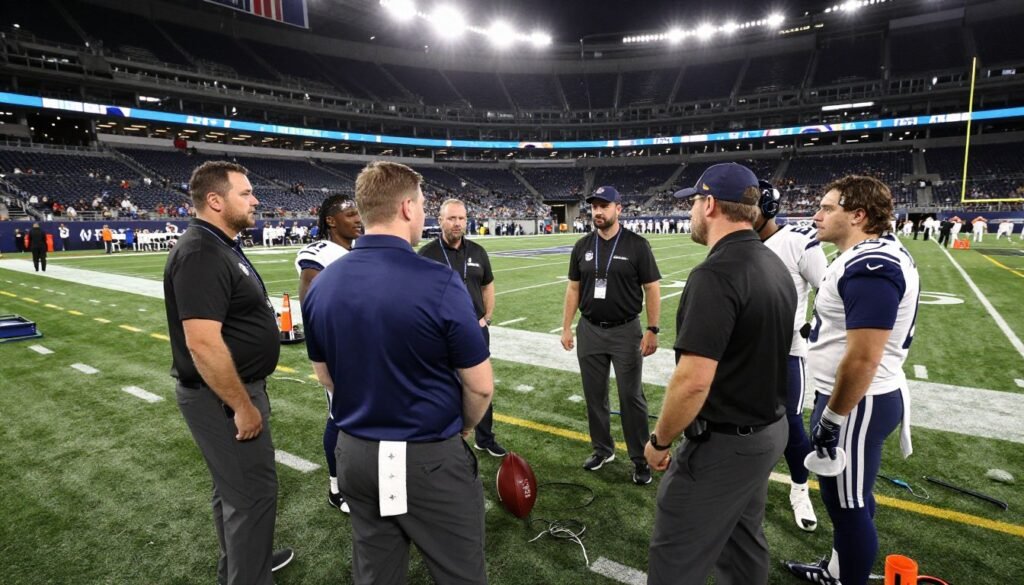 Medical staff attending to an injured player on the field for Super 2026 ball final prediction