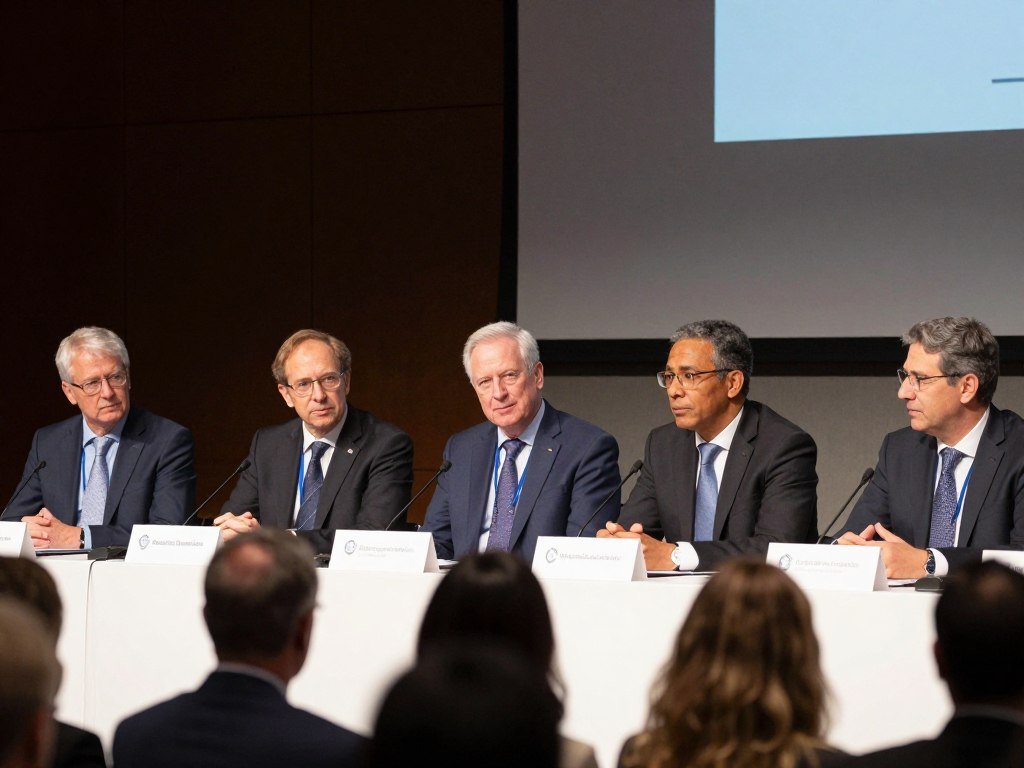 Panel of economists discussing labor force participation at economic conference