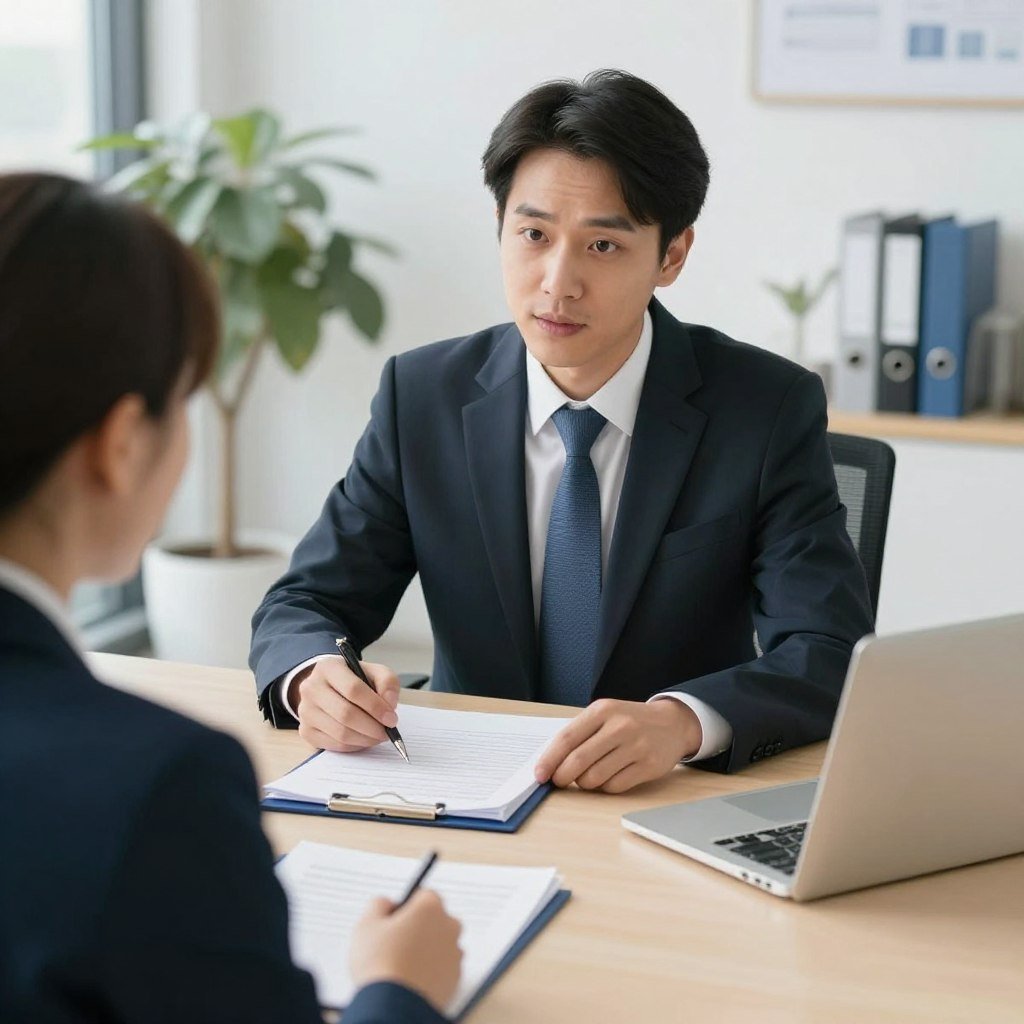 Professional consultation meeting for immigration services