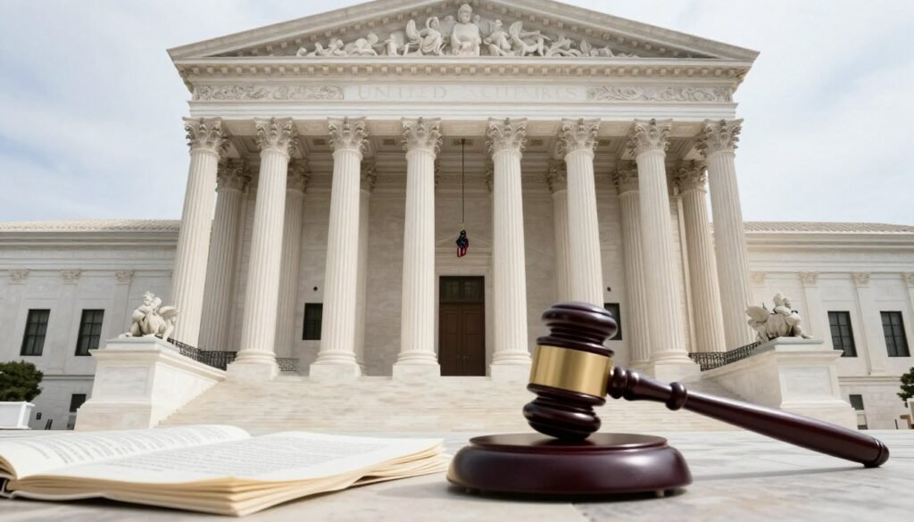 Supreme Court building representing legal framework for US 10% tariff policy decisions