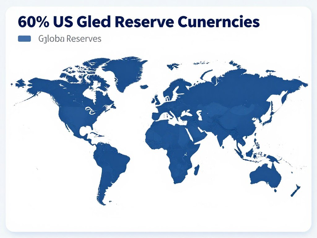 US Dollar dominance in global reserve currencies chart showing the proportion of global reserves held in US dollars