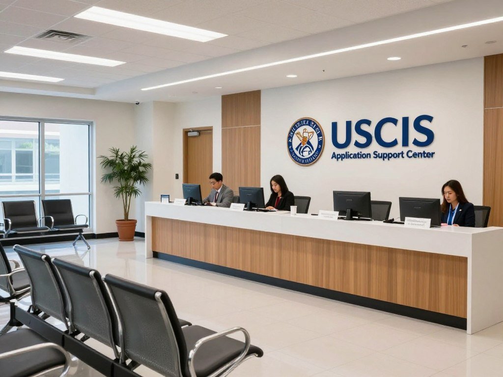 USCIS Application Support Center biometrics appointment setup