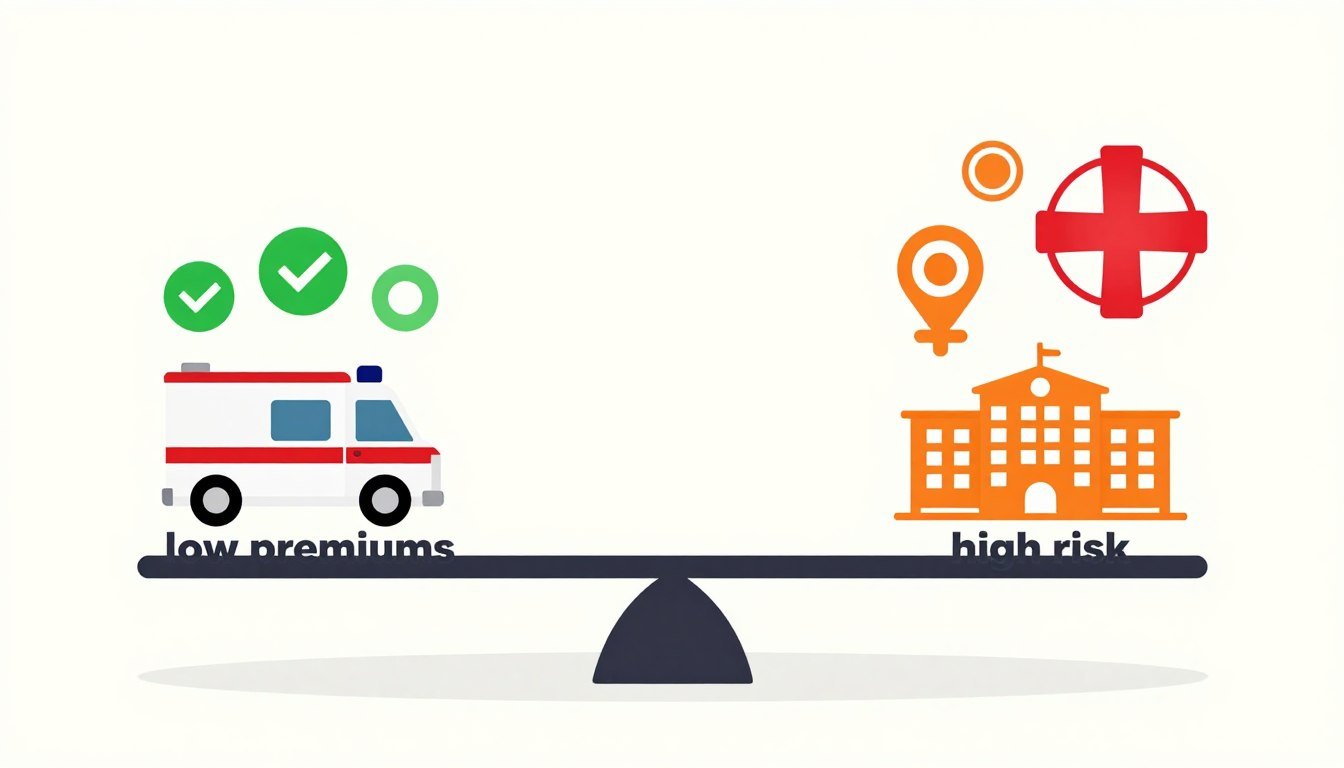 risk assessment for catastrophic health plans showing financial vulnerability analysis