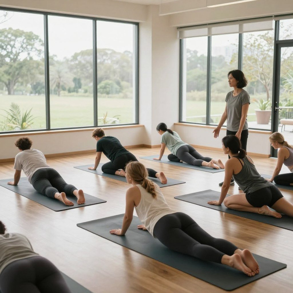 yoga combining movement and mindfulness