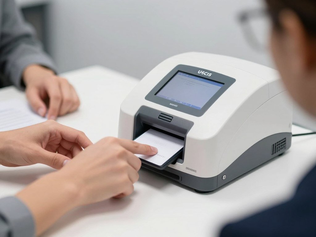 Background check fingerprinting process for immigration