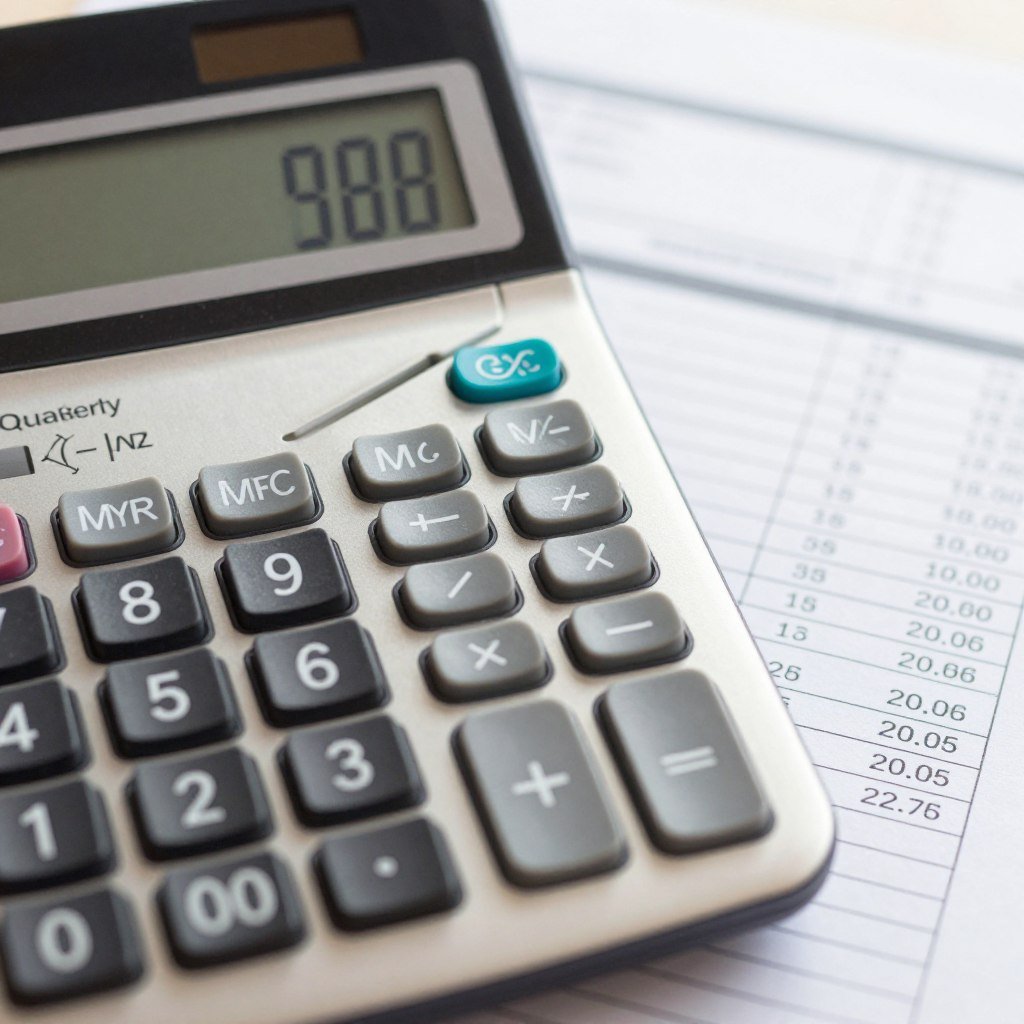 Calculator showing quarterly tax payment calculations for LLC owners