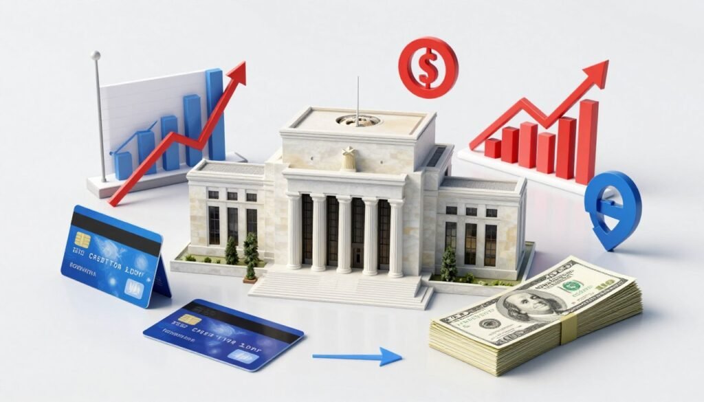 Multiple economic factors contributing to rising debt including interest rates, inflation, and policy changes