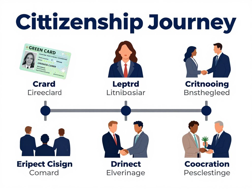 Step-by-step U.S. citizenship application process from green card to becoming U.S. citizen