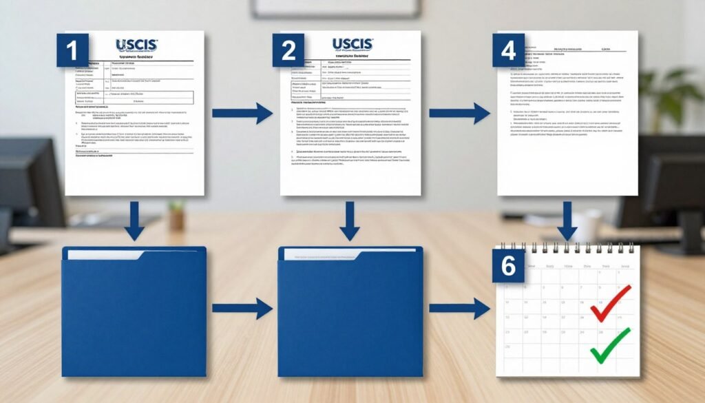 Step-by-step green card application process timeline for 2026
