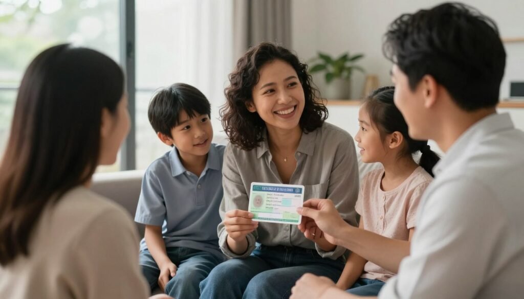 Successful green card approval celebration in 2026