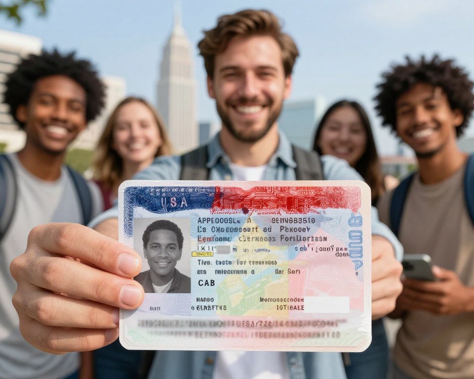 Successful tourist completing visa extension with approved documents