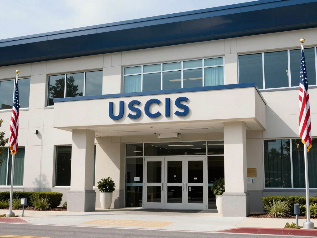 USCIS office building representing Adjustment of Status process