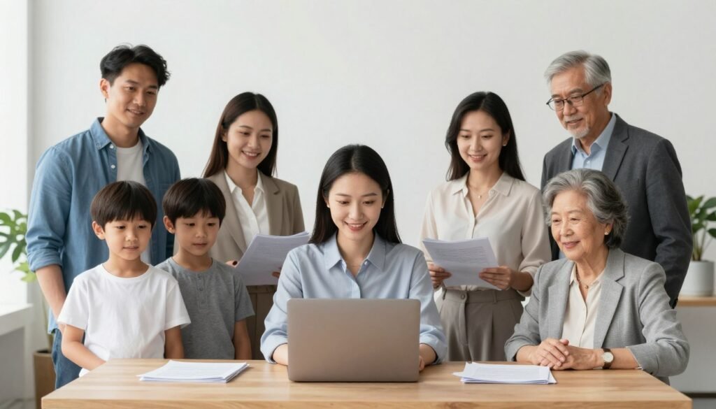 diverse group of Americans including families business owners and retirees representing different affected taxpayers