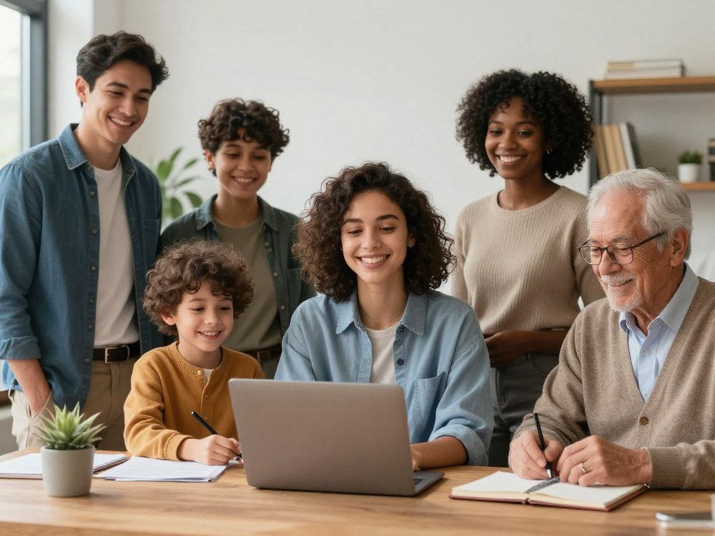 diverse group of taxpayers including families and business owners