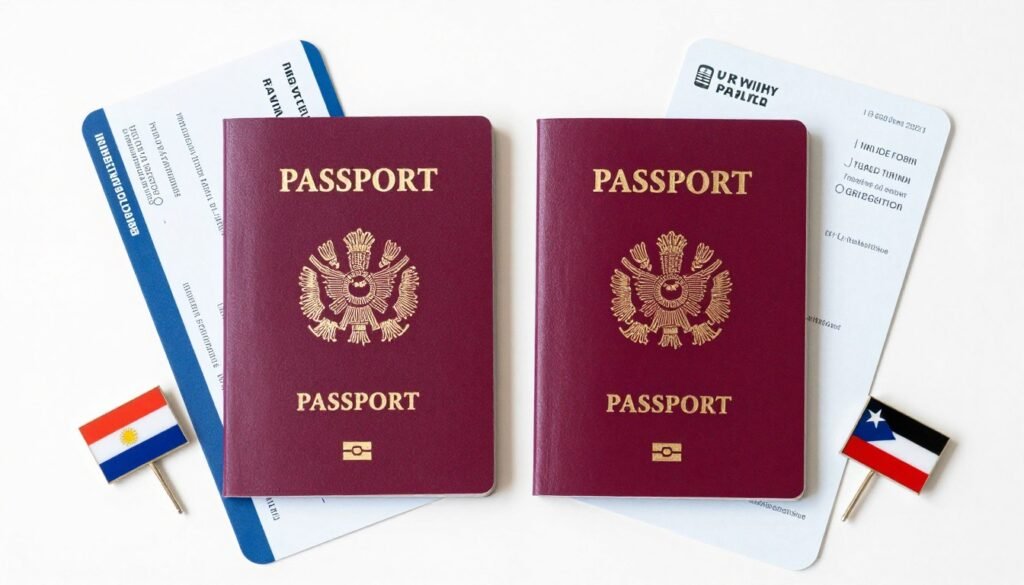 dual passports representing benefits of dual citizenship