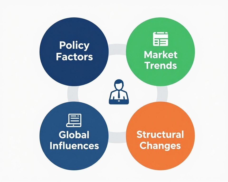 factors contributing to income inequality including policy and market forces