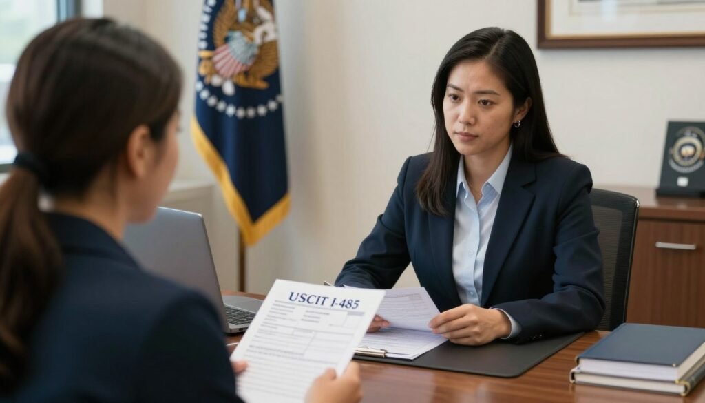 form I-485 adjustment status application process