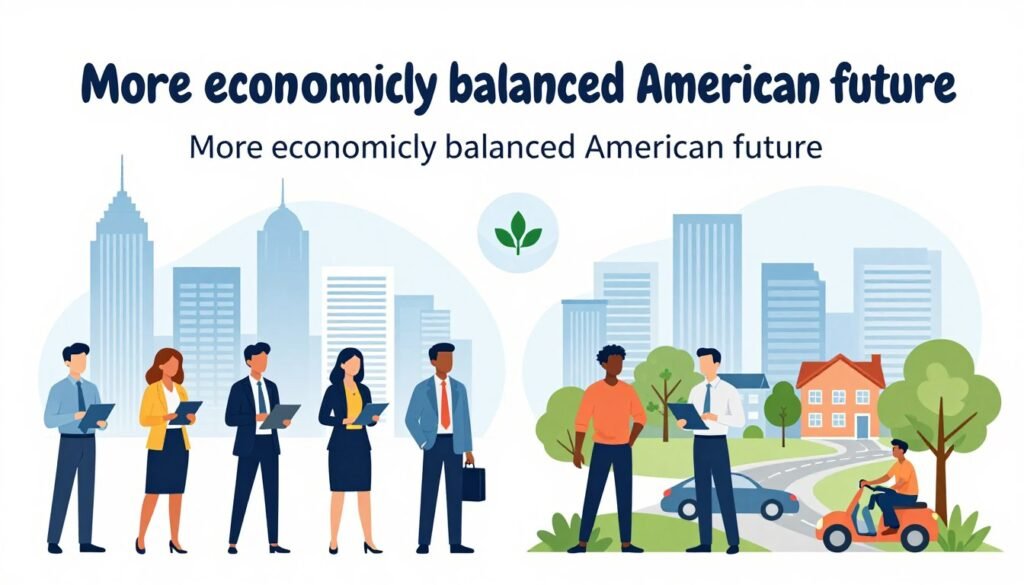 forward-looking image representing economic future and shared prosperity goals