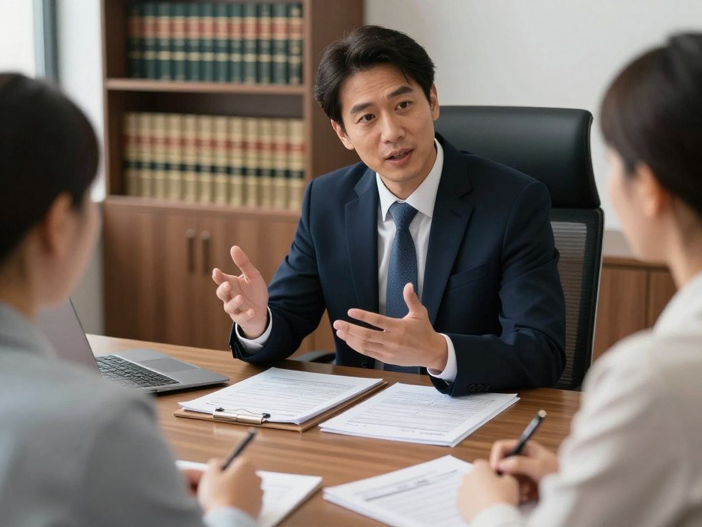 immigration attorney consulting with client about employer sponsored immigration costs and fees