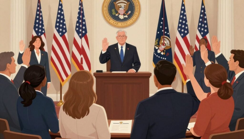 oath of allegiance ceremony naturalization process timeline final step