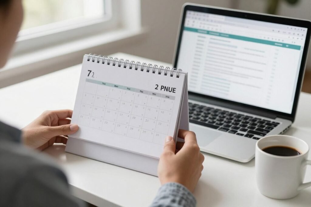 person planning taxes early for 2026