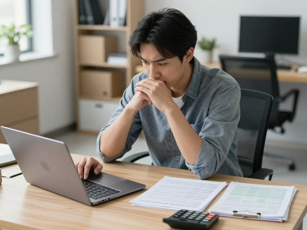 small business owner calculating tax changes