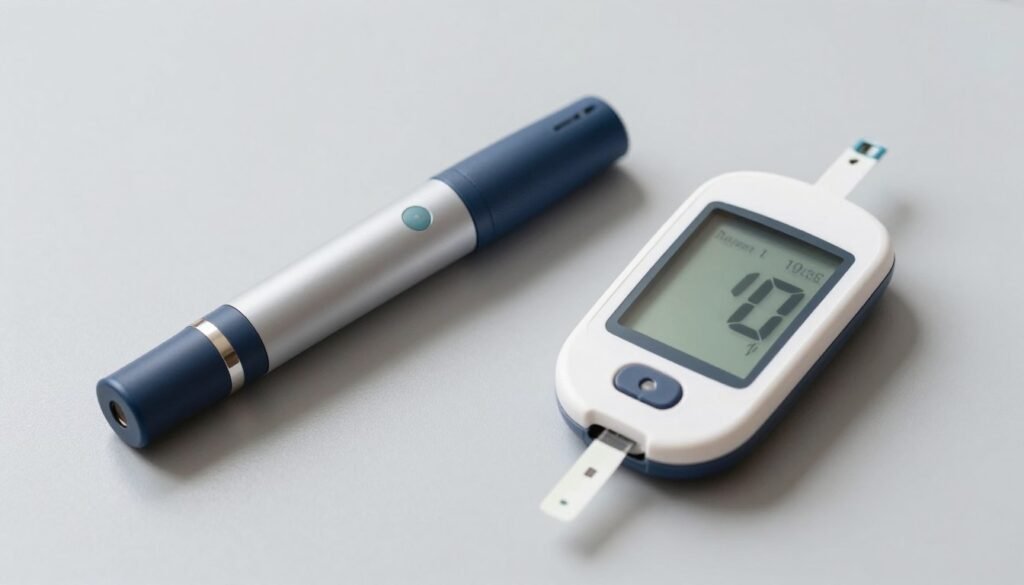type 1 diabetes insulin injection concept