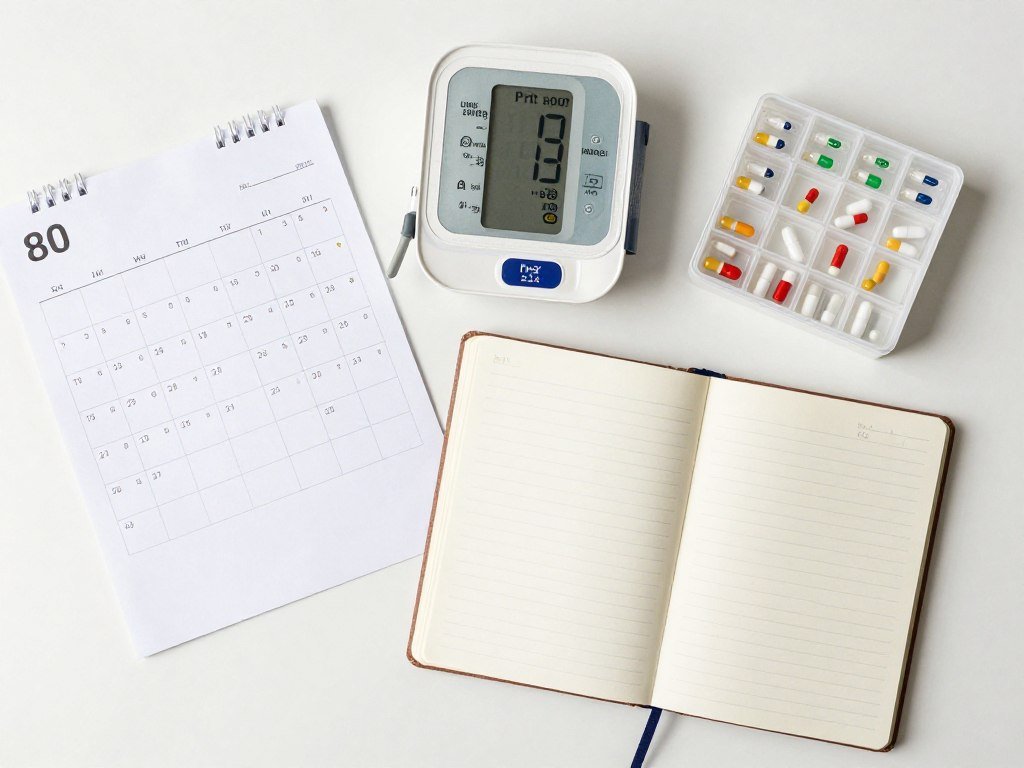 Calendar and health tracking journal