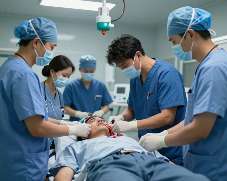 Conceptual image representing stress and health crisis in American healthcare